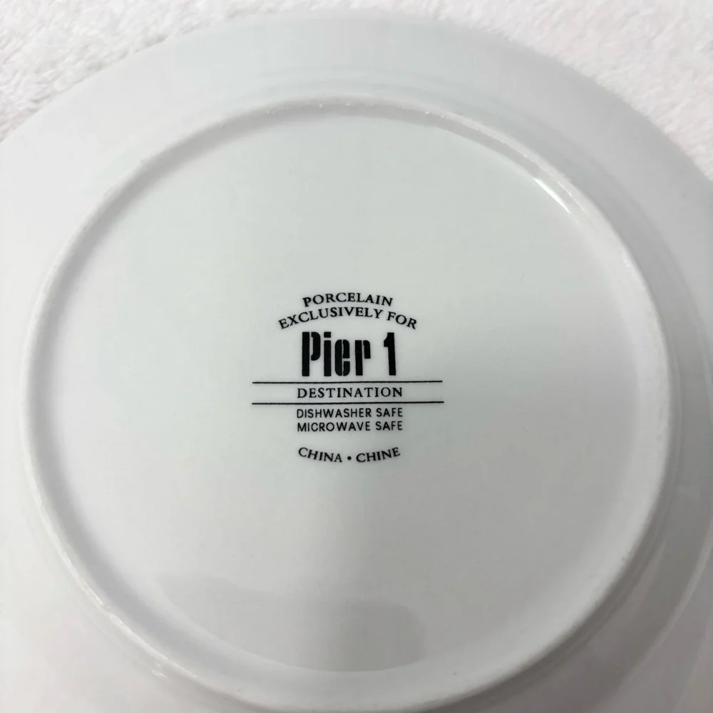 PIER 1 IMPORTS‎ 'DESTINATION' SALAD PLATES SET OF 3 - TROPICAL DESTINATIONS